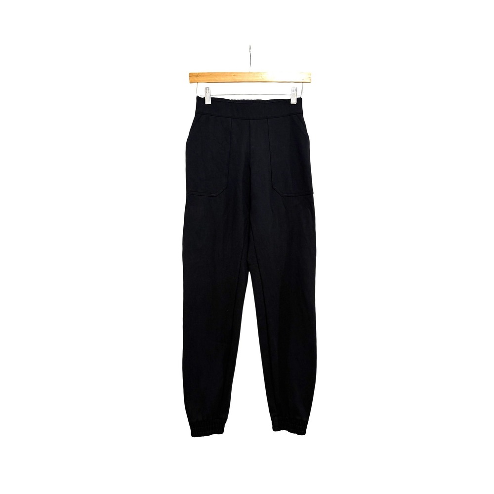 Spanx The Perfect Jogger Pant Black High Rise Ponte Knit Women's XS Athleisure